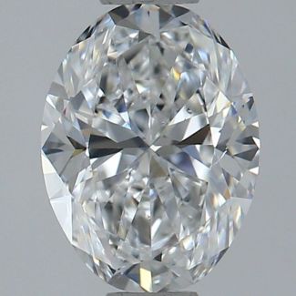 0.91 Carat Oval D VS2 - EX VG GIA Natural Diamond