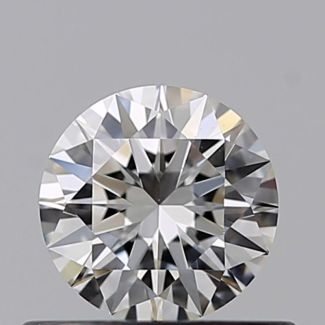 0.41 Carat Round F VS1 EX GIA Natural Diamond