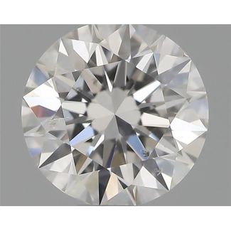 0.50 Carat Round E SI2 EX VG GIA Natural Diamond