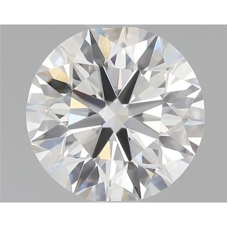 0.7 Carat Round H VVS1 EX GIA Natural Diamond