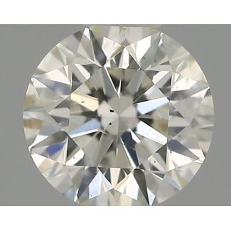 0.36 Carat Round G SI1 EX VG IGI Natural Diamond