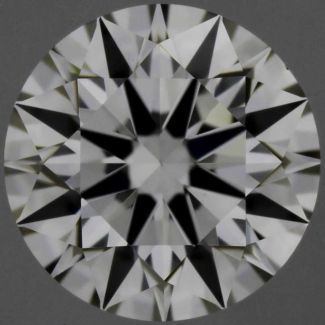 0.41 Carat Round K Faint Brown VVS2 EX GIA Natural Diamond