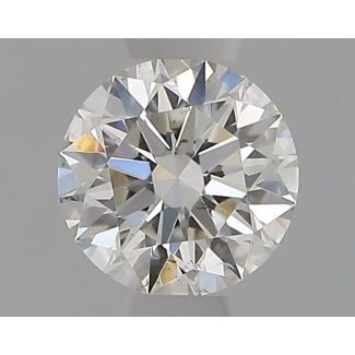 0.31 Carat Round H SI1 EX GIA Natural Diamond