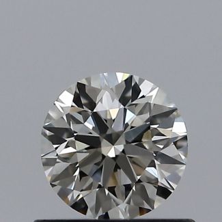 0.52 Carat Round J VS2 EX GIA Natural Diamond