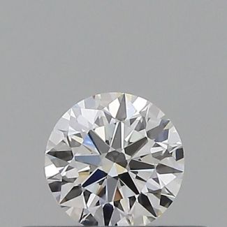 0.23 Carat Round F VVS2 EX GIA Natural Diamond