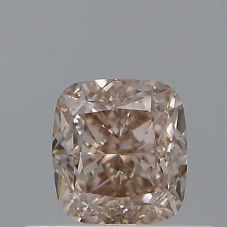 0.51 Carat Cushion Modified Fancy Pinkish Brown VVS2 - VG GD GIA Natural Diamond