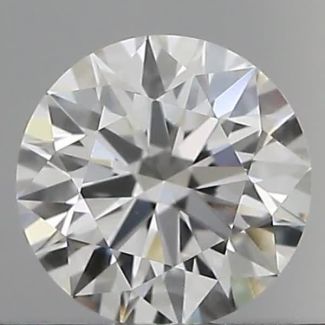 0.40 Carat Round F VVS1 EX GIA Natural Diamond