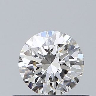 0.4 Carat Round F VVS1 EX GIA Natural Diamond