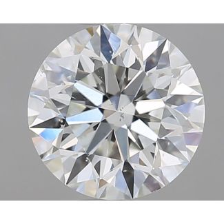 1.31 Carat Round F SI1 EX GIA Natural Diamond