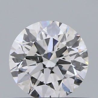 0.52 Carat Round G SI2 EX GIA Natural Diamond