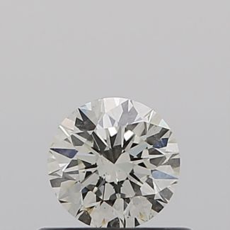 0.40 Carat Round J SI1 EX GIA Natural Diamond