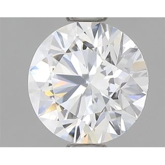 0.86 Carat Round D VVS2 EX GIA Natural Diamond