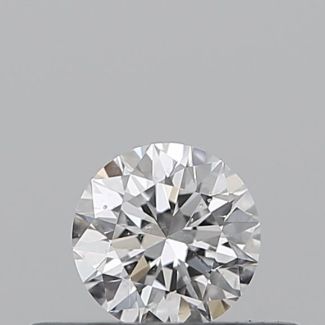 0.23 Carat Round D SI2 EX VG GIA Natural Diamond