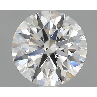 0.81 Carat Round H SI1 EX GIA Natural Diamond