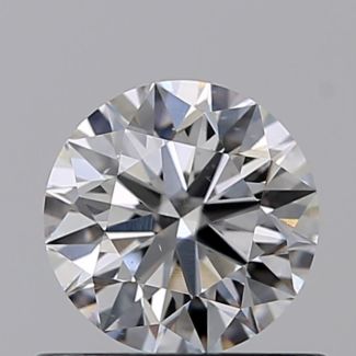 0.53 Carat Round D VS2 EX GIA Natural Diamond