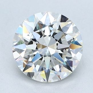 2.02 Carat Round I VVS1 EX GIA Natural Diamond