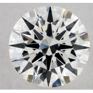 0.37 Carat Round H VVS2 EX GIA Natural Diamond