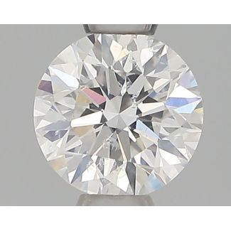 0.41 Carat Round F SI2 EX GIA Natural Diamond