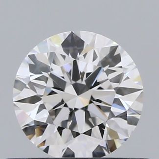 0.46 Carat Round E VVS1 EX GIA Natural Diamond