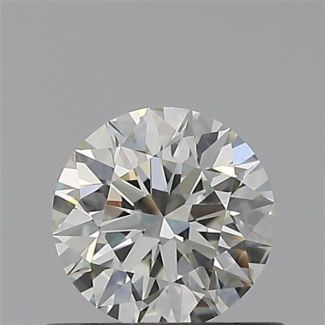 0.51 Carat Round H VVS2 EX IGI Natural Diamond