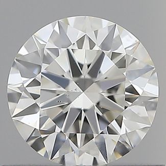 0.61 Carat Round G SI1 EX GIA Natural Diamond