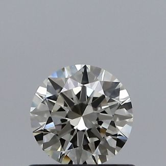 0.50 Carat Round J VVS1 EX GIA Natural Diamond