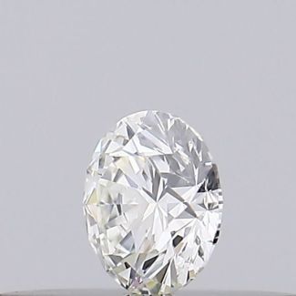 0.18 Carat Round H SI1 EX GIA Natural Diamond