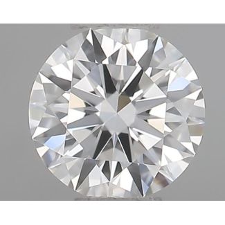 0.49 Carat Round F IF EX GIA Natural Diamond