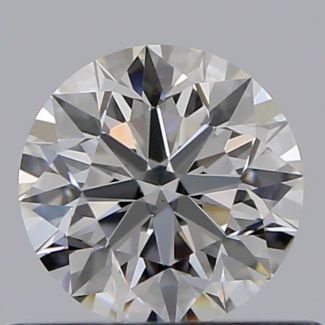 0.45 Carat Round F VS1 EX GIA Natural Diamond