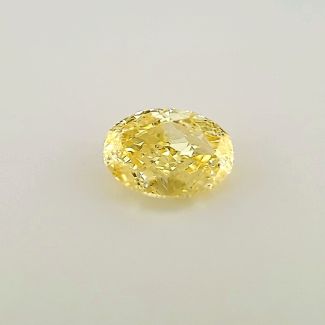 1.11 Carat Oval Fancy Intense Yellow SI1 - EX VG GIA Natural Diamond