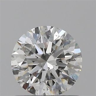 0.70 Carat Round G SI1 EX GIA Natural Diamond