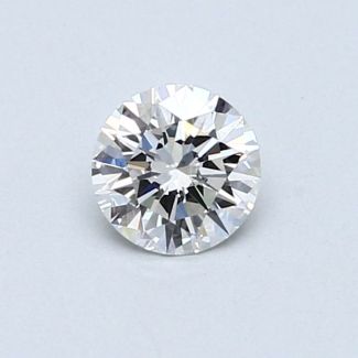 0.45 Carat Round D VVS2 EX VG GIA Natural Diamond