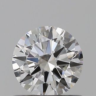 0.6 Carat Round E VVS1 EX GIA Natural Diamond