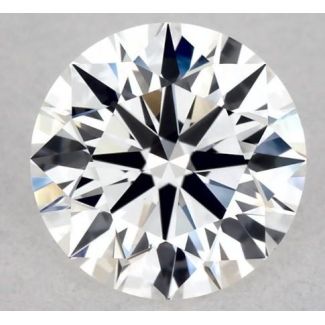 0.56 Carat Round F VVS1 EX VG GIA Natural Diamond