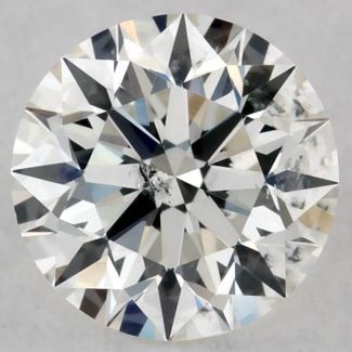 0.4 Carat Round H SI2 EX VG GIA Natural Diamond