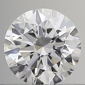 0.36 Carat Round D VVS1 EX GIA Natural Diamond