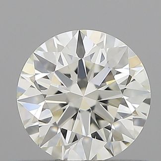 0.51 Carat Round H VVS2 EX IGI Natural Diamond