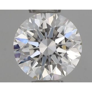 0.45 Carat Round E VVS2 EX GIA Natural Diamond