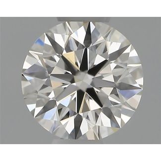 0.35 Carat Round H VVS2 EX GIA Natural Diamond