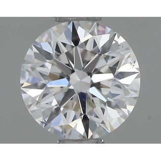 0.6 Carat Round E SI1 EX GIA Natural Diamond