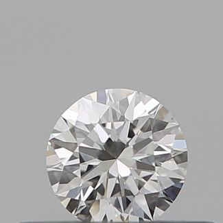 0.23 Carat Round F VVS2 EX GIA Natural Diamond