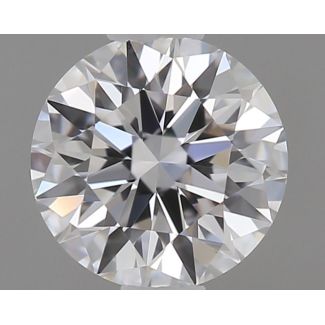 0.33 Carat Round D VVS2 EX GIA Natural Diamond