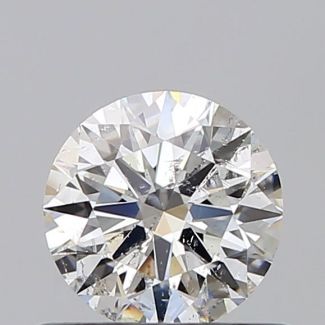 0.50 Carat Round F SI2 EX VG GIA Natural Diamond