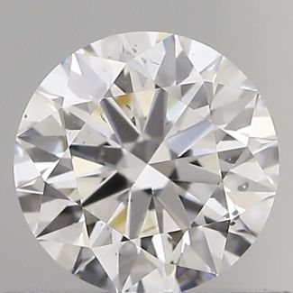 0.60 Carat Round D SI2 EX GIA Natural Diamond