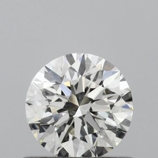 0.55 Carat Round H VS2 EX IGI Natural Diamond