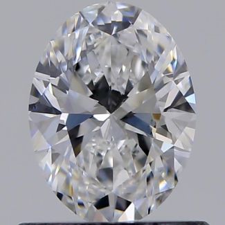 0.60 Carat Oval D VS1 - EX VG GIA Natural Diamond