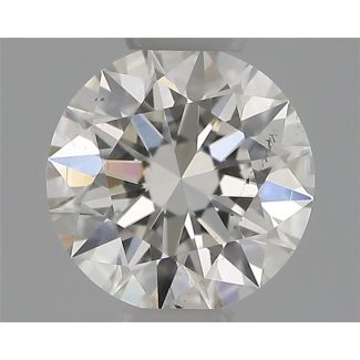 0.33 Carat Round H SI1 EX VG GIA Natural Diamond