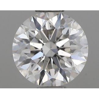 0.61 Carat Round H VS2 EX GIA Natural Diamond