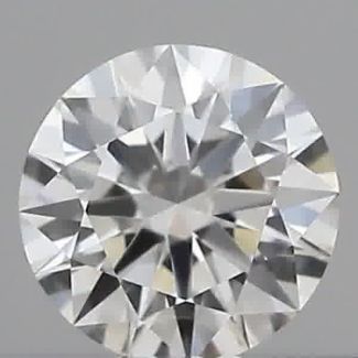 0.24 Carat Round F VVS1 EX GIA Natural Diamond