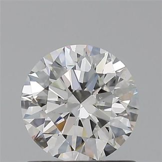 0.70 Carat Round F SI1 EX GIA Natural Diamond